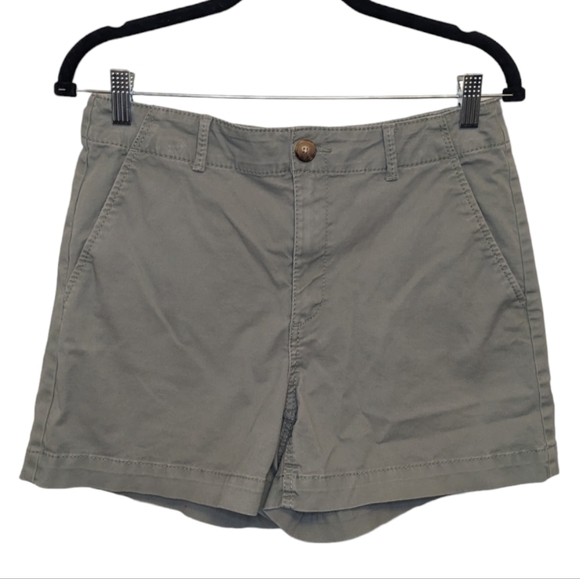 NWOT LOFT Olive Green Washed Twill Shorts Size 4 🌿 - Picture 4 of 16